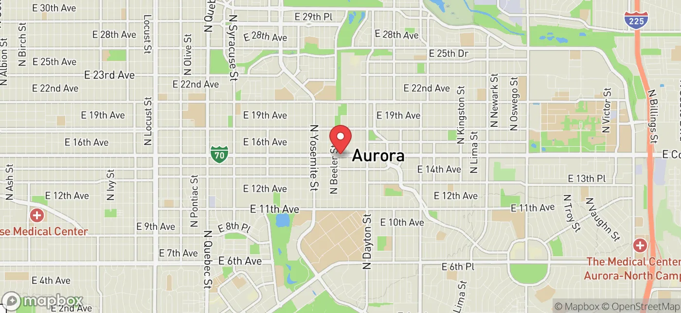 Pickup location near Denver, Colorado