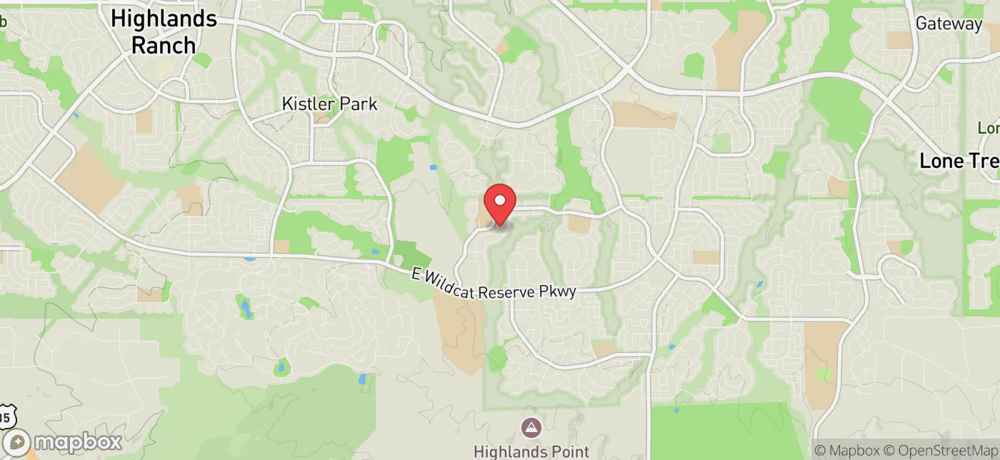 Pickup location near Denver, Colorado