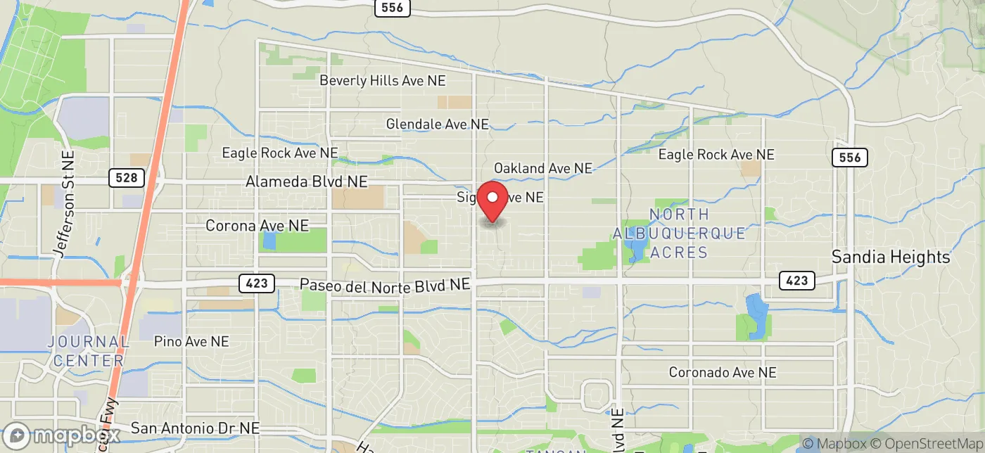 Pickup location near Albuquerque, New Mexico