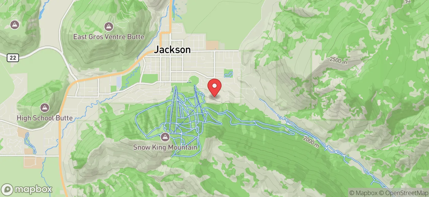 Pickup location near Jackson, Wyoming