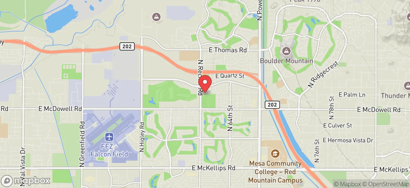 Pickup location near Phoenix, Arizona