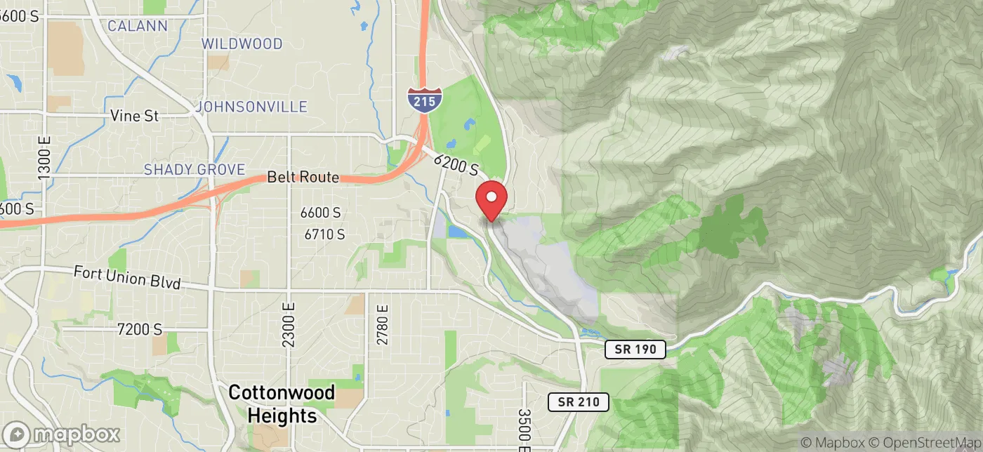 Pickup location near Salt Lake City, Utah
