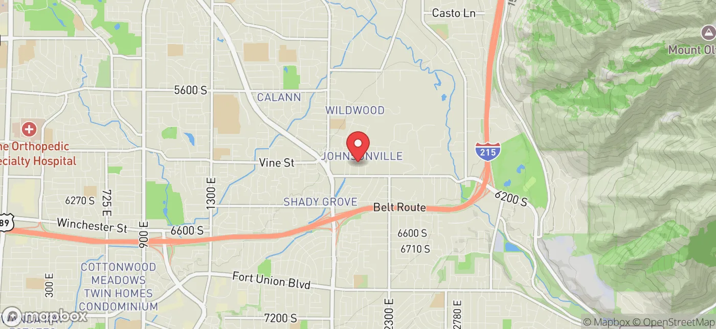 Pickup location near Salt Lake City, Utah