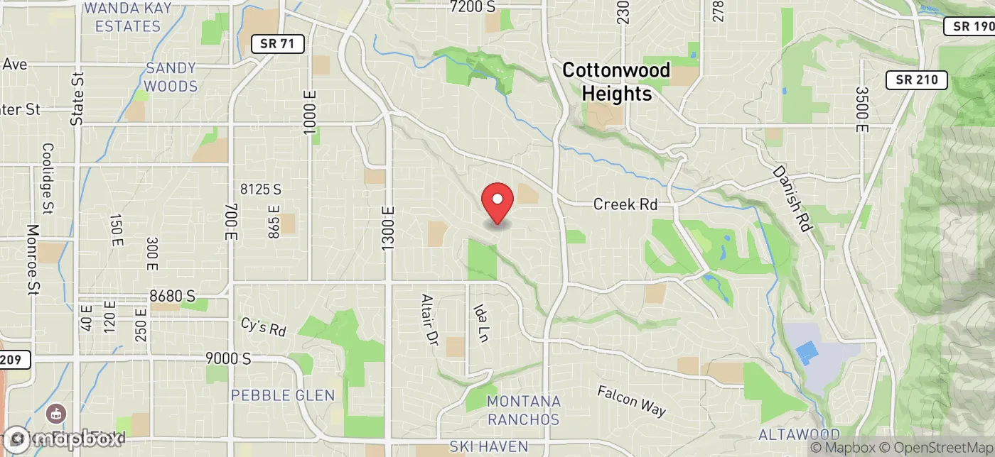 Pickup location near Salt Lake City, Utah