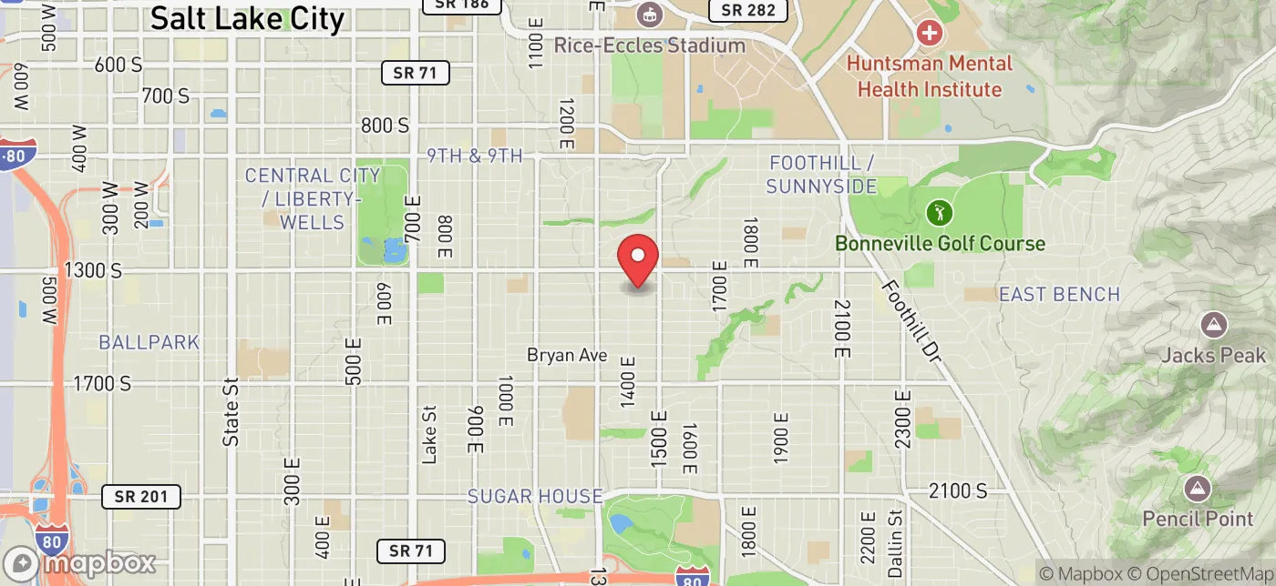 Pickup location near Salt Lake City, Utah