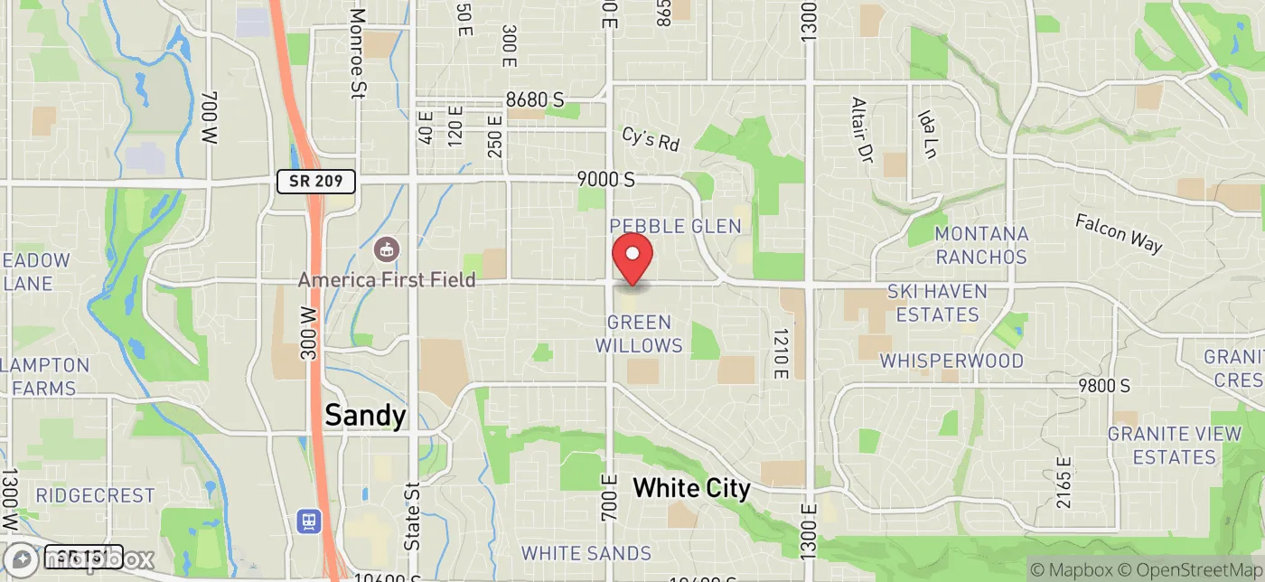 Pickup location near Salt Lake City, Utah
