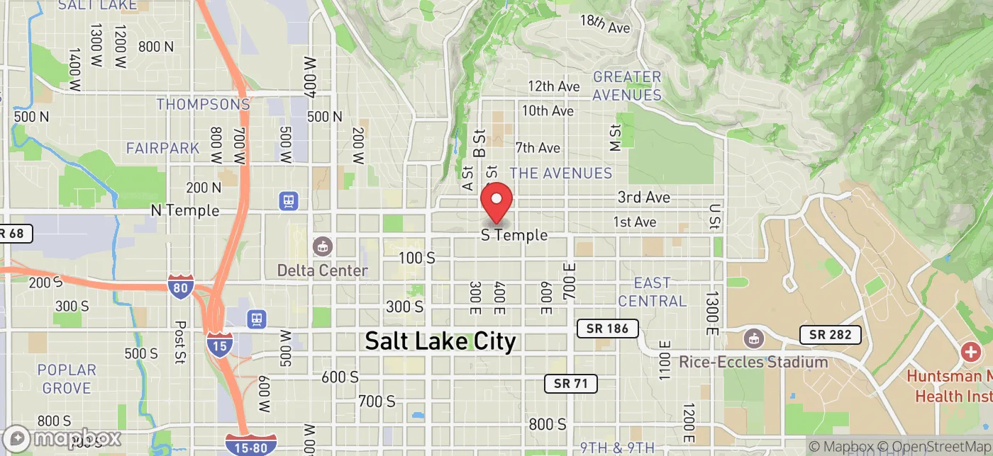 Pickup location near Salt Lake City, Utah