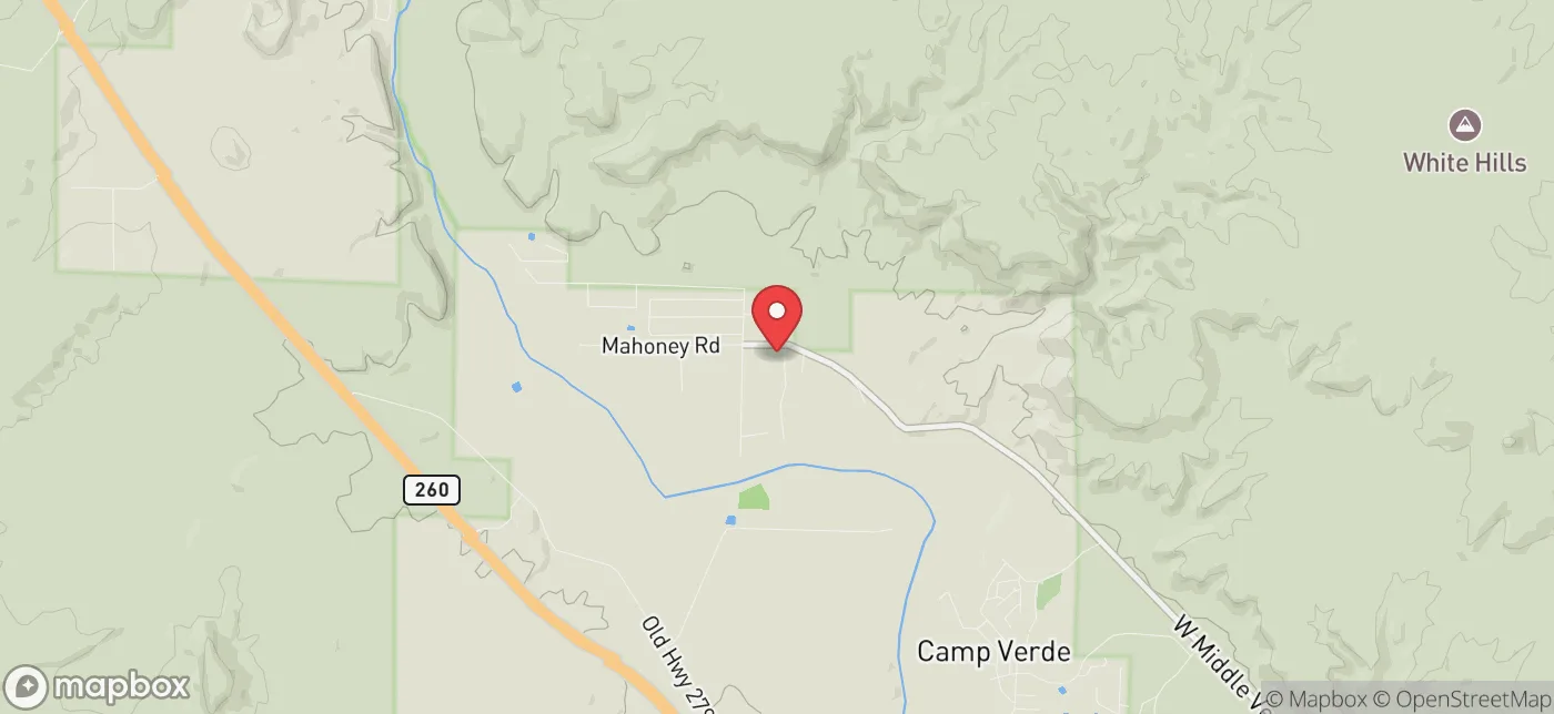 Pickup location near Sedona, Arizona