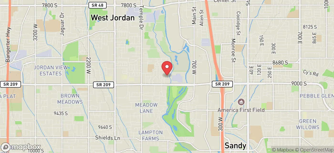 Pickup location near Salt Lake City, Utah