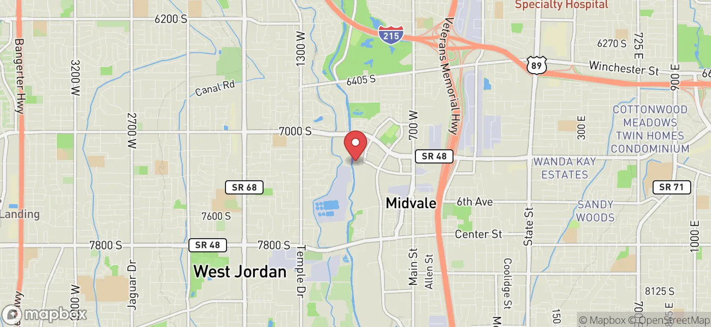Pickup location near Salt Lake City, Utah