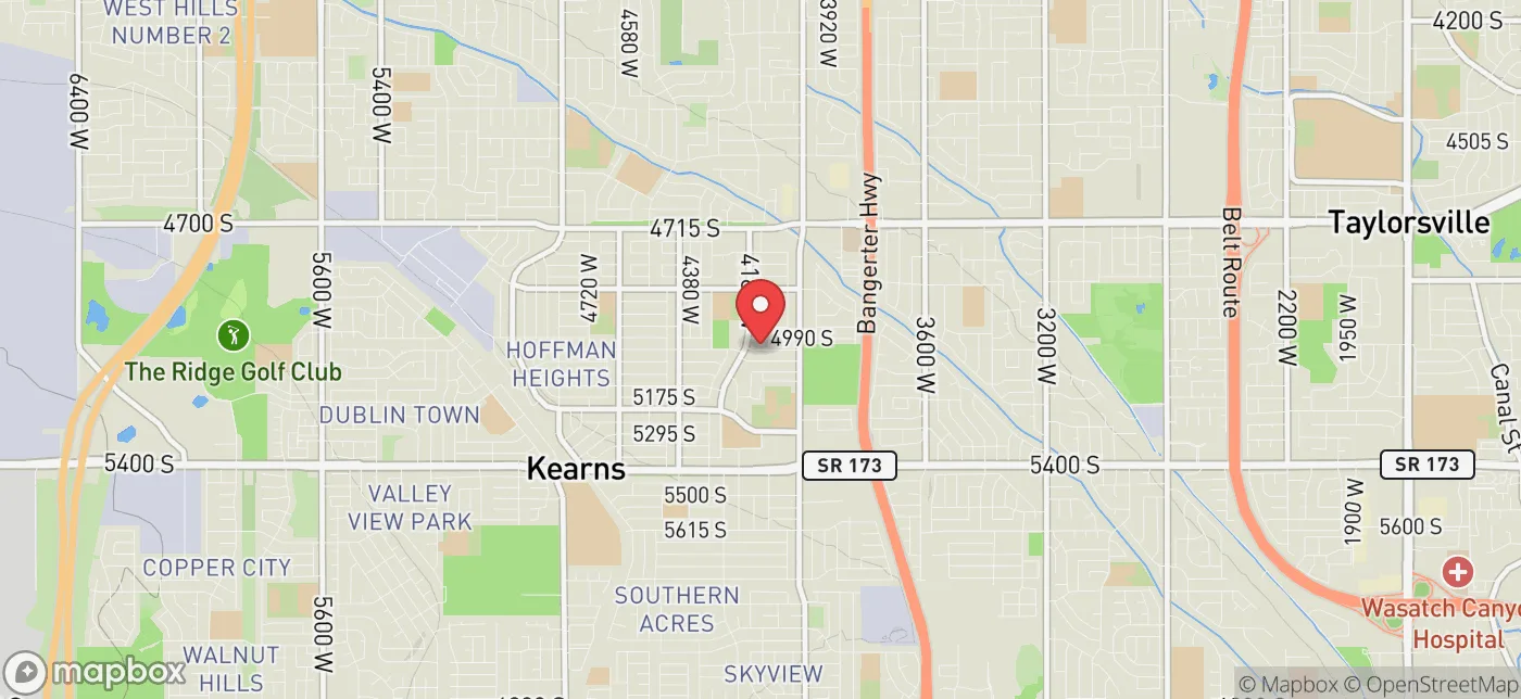 Pickup location near Salt Lake City, Utah