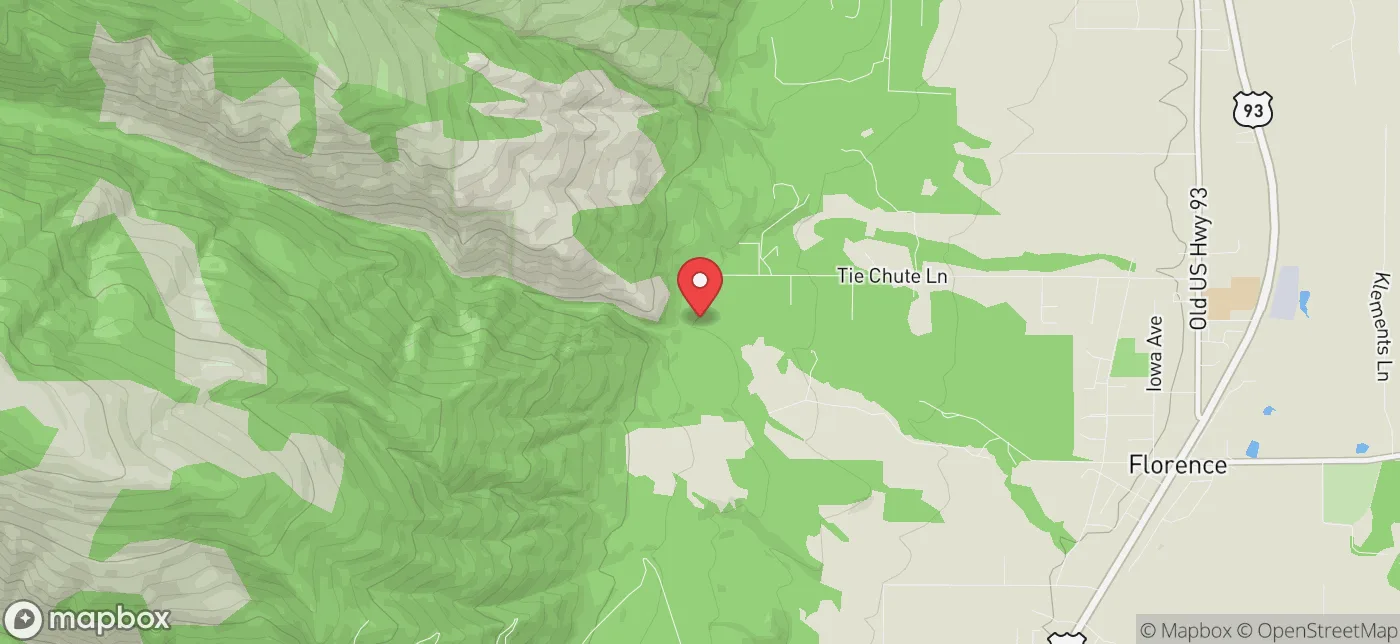Pickup location near Missoula, Montana