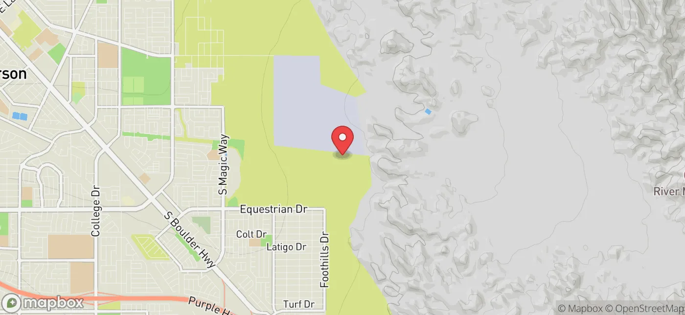 Pickup location near Las Vegas, Nevada