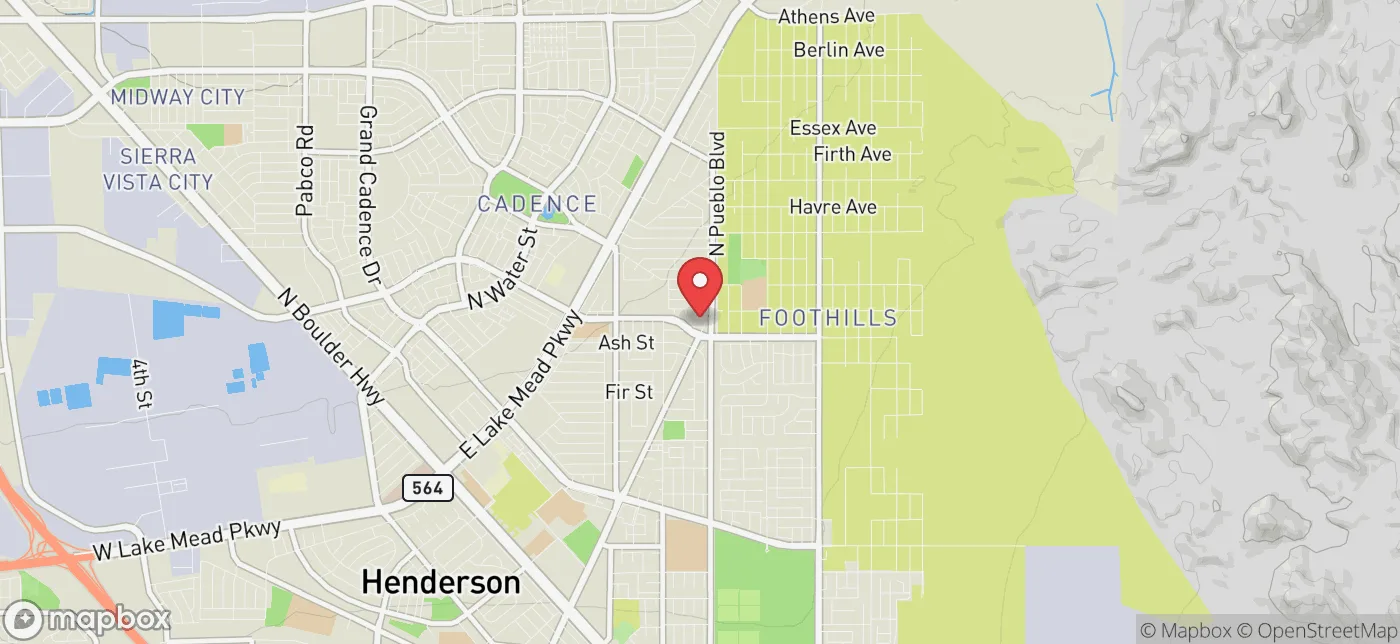 Pickup location near Las Vegas, Nevada