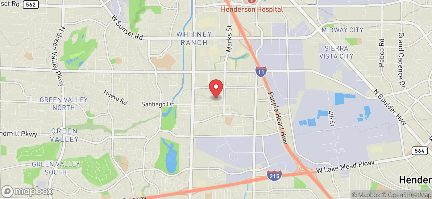 Pickup location near Las Vegas, Nevada