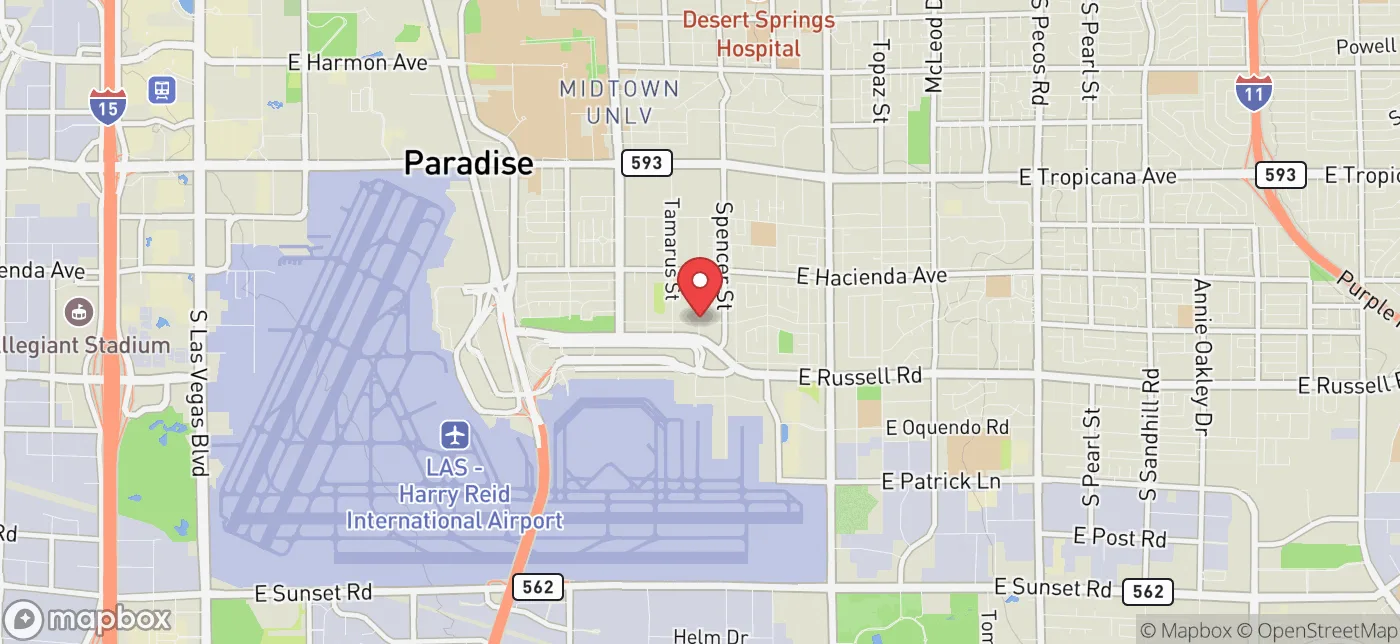 Pickup location near Las Vegas, Nevada
