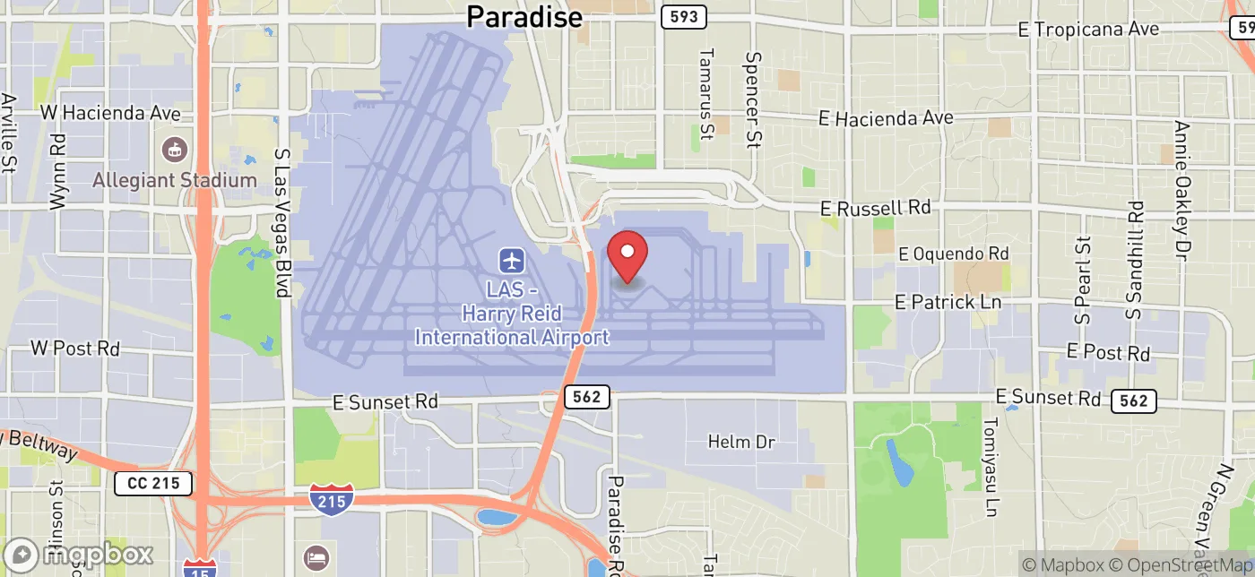 Pickup location near Las Vegas, Nevada