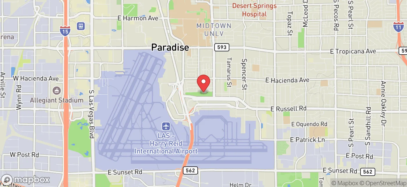 Pickup location near Las Vegas, Nevada