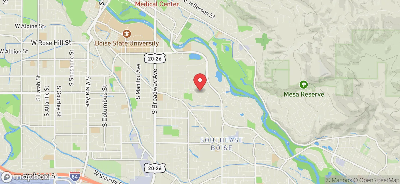 Pickup location near Boise, Idaho