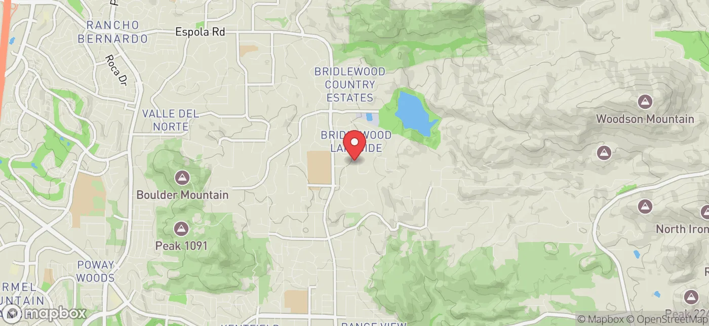 Pickup location near San Diego, California