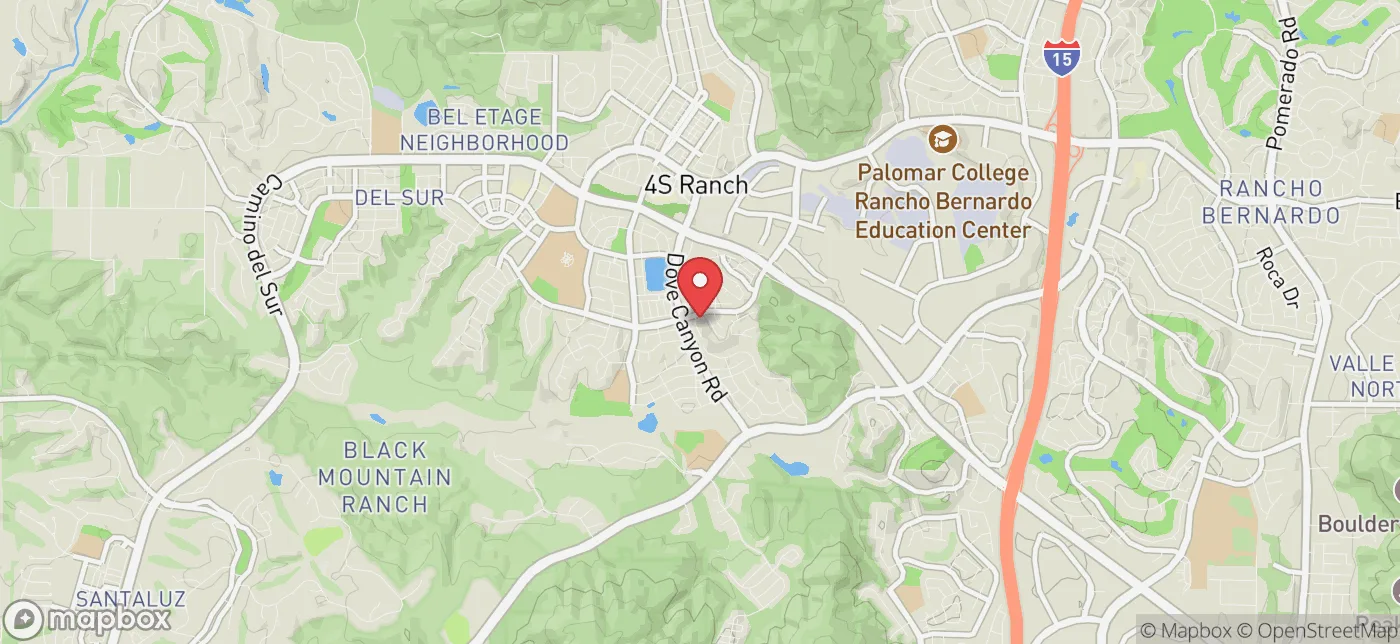 Pickup location near San Diego, California