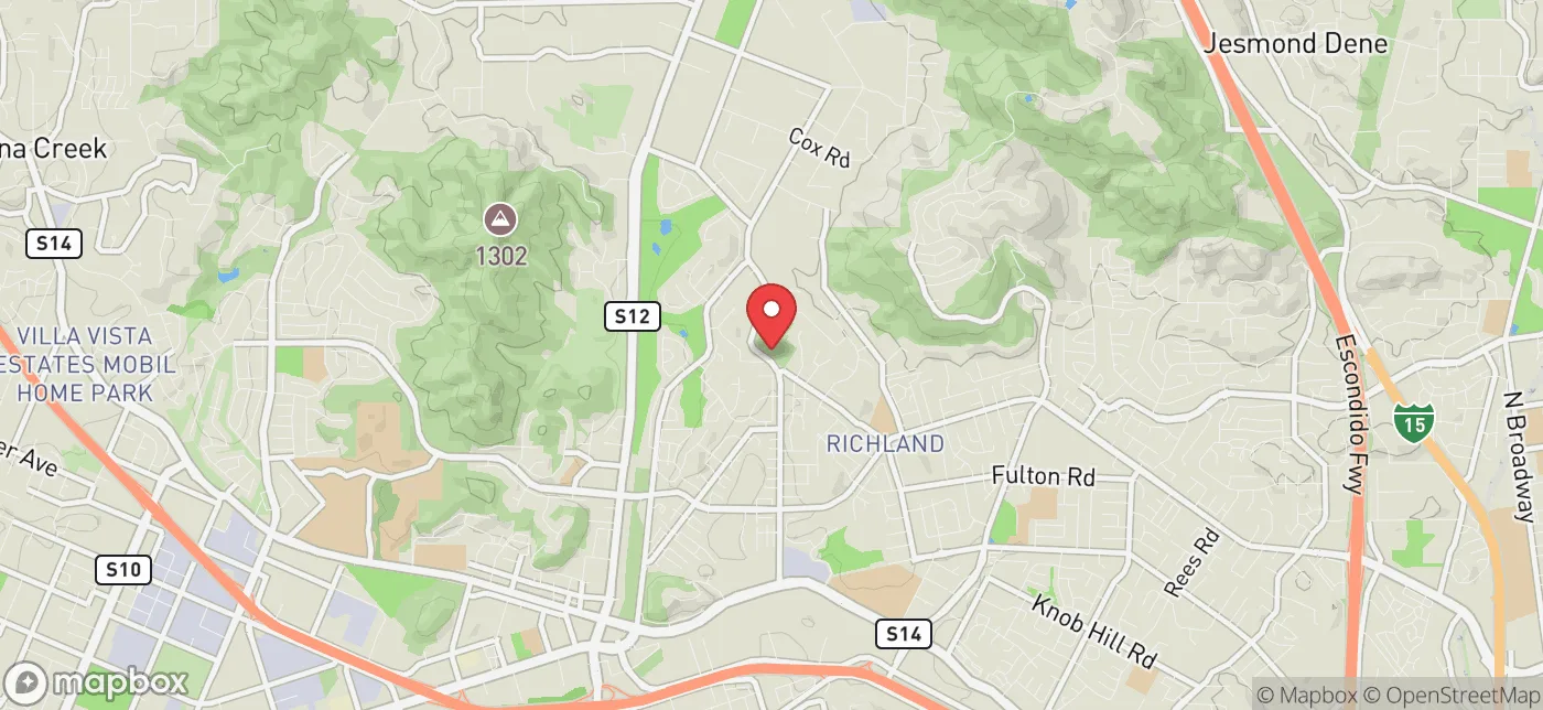 Pickup location near San Diego, California