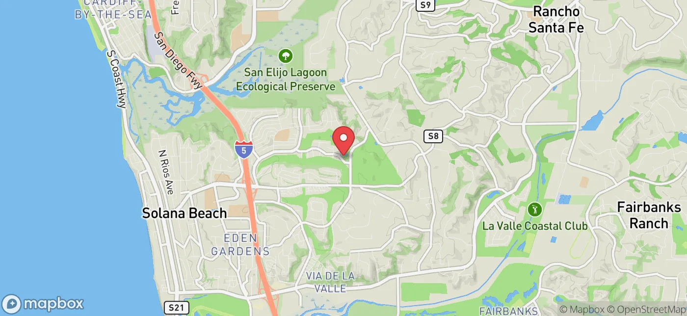 Pickup location near San Diego, California
