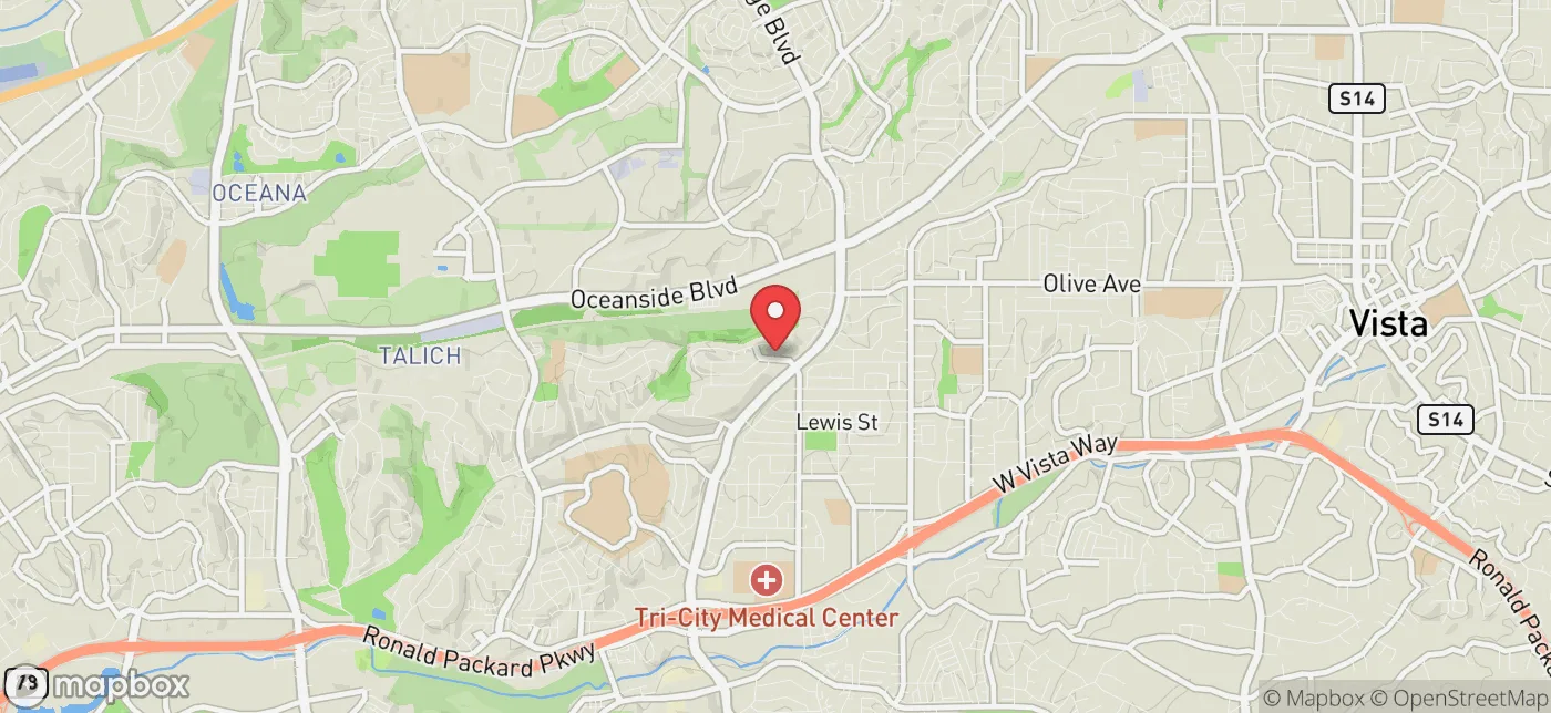 Pickup location near Temecula, California