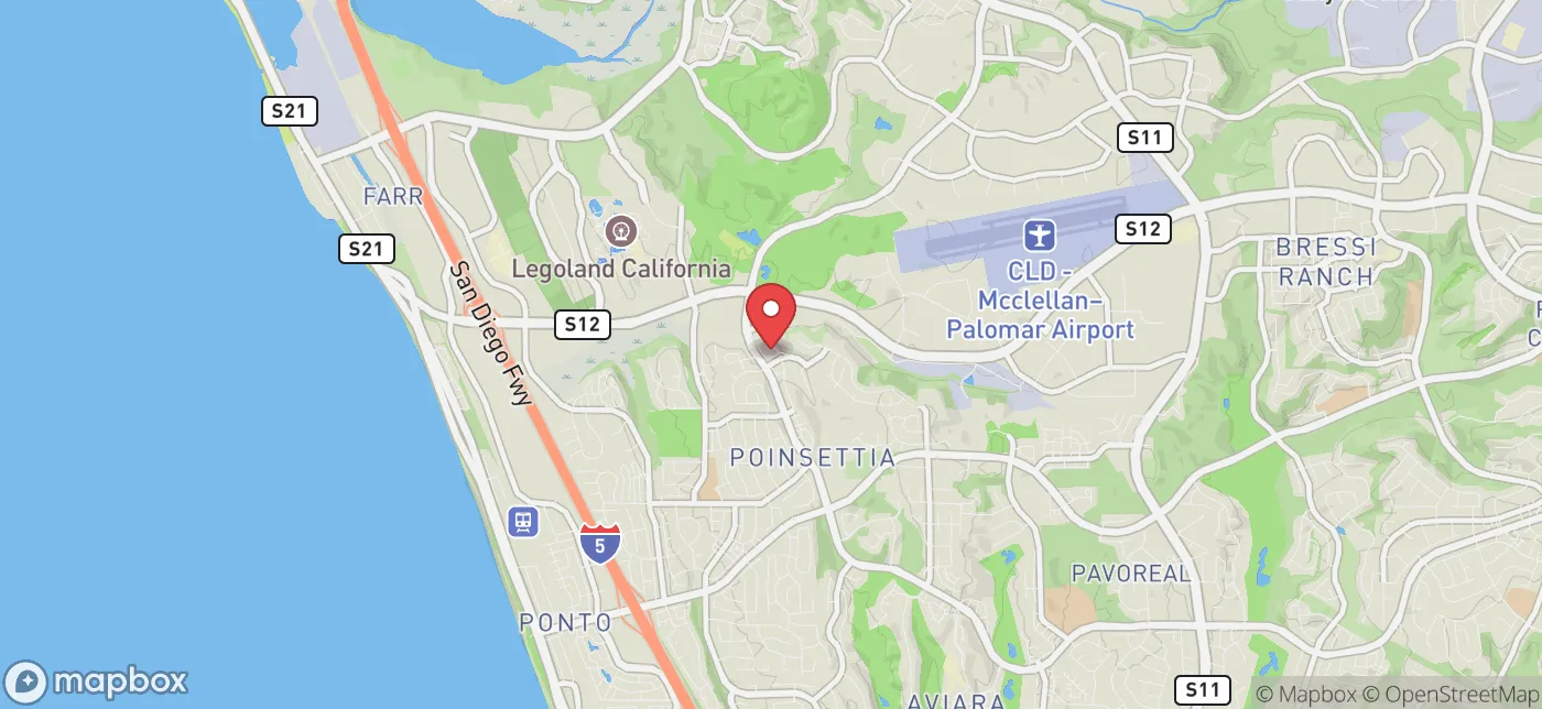 Pickup location near Temecula, California