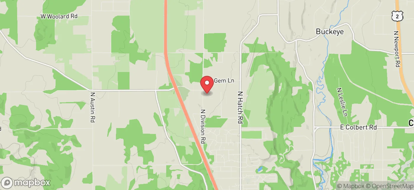 Pickup location near Spokane, Washington