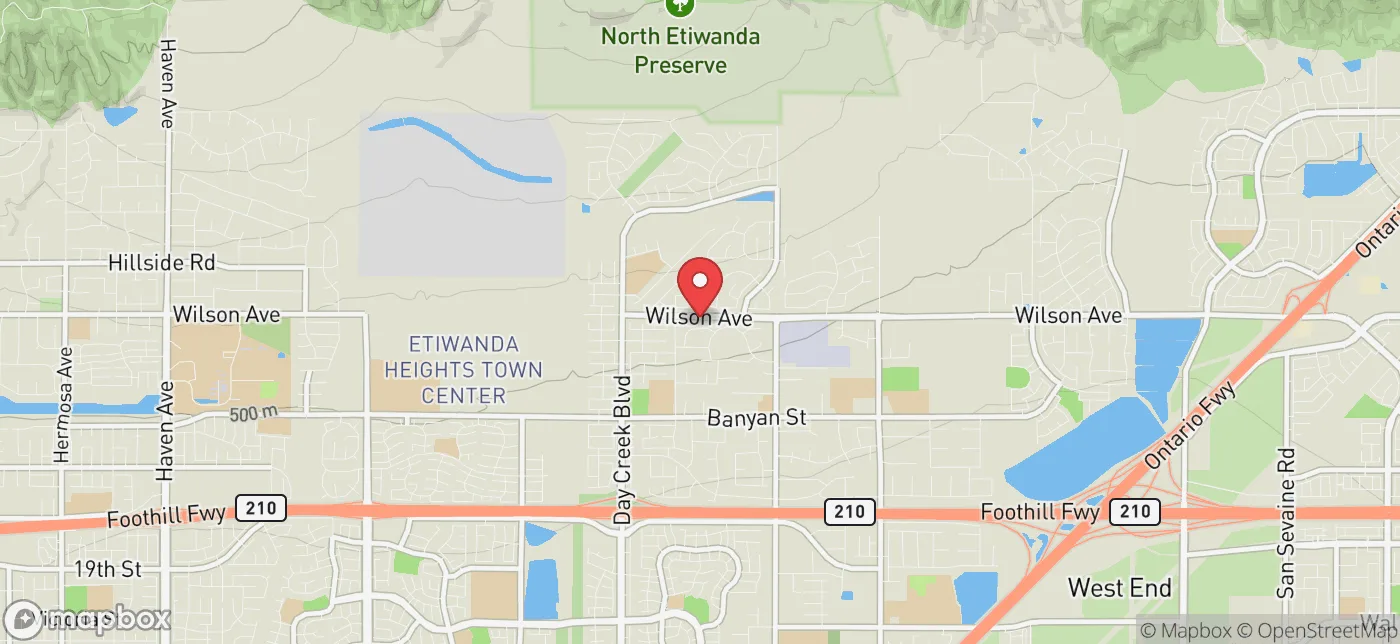 Pickup location near Eastvale, California