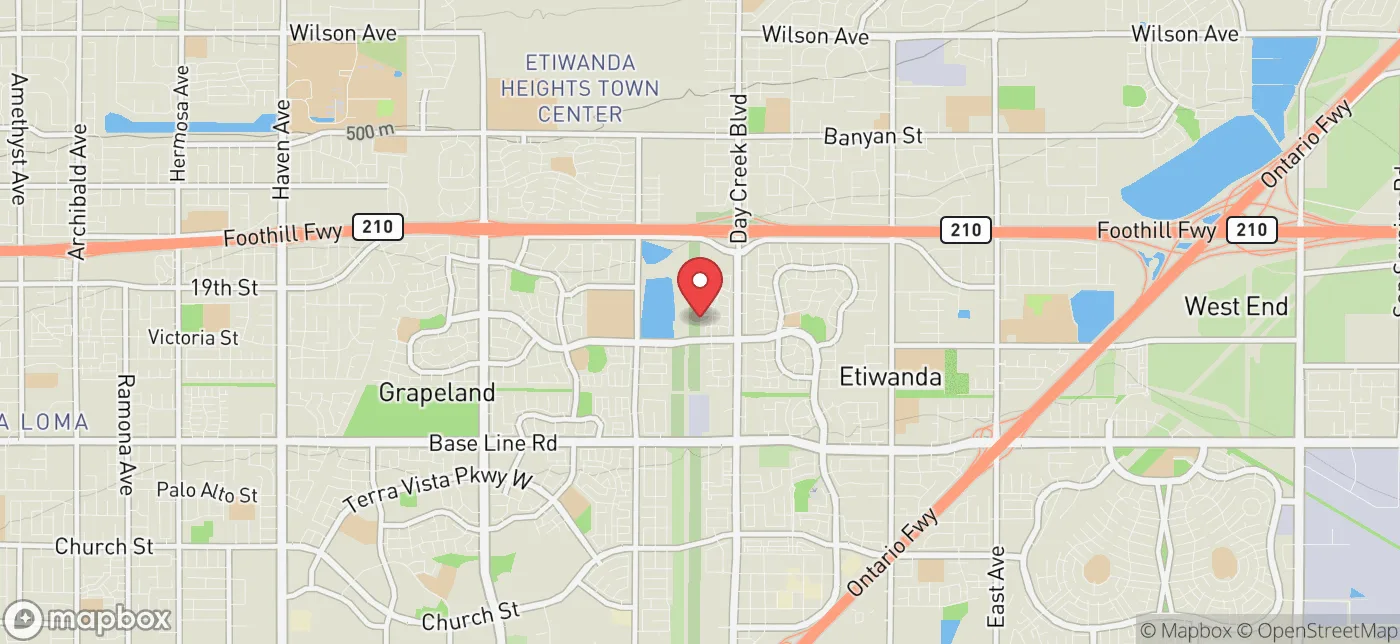 Pickup location near Eastvale, California