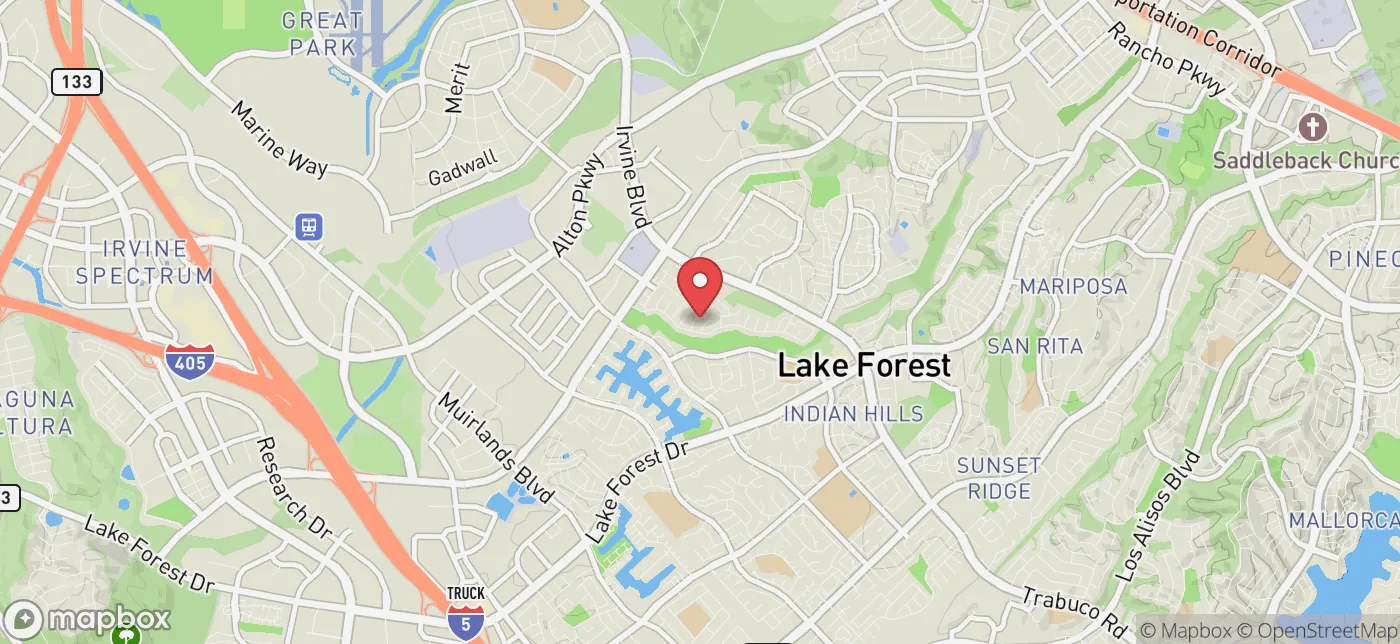 Pickup location near Eastvale, California