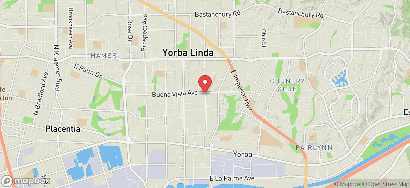 Pickup location near Los Angeles, California