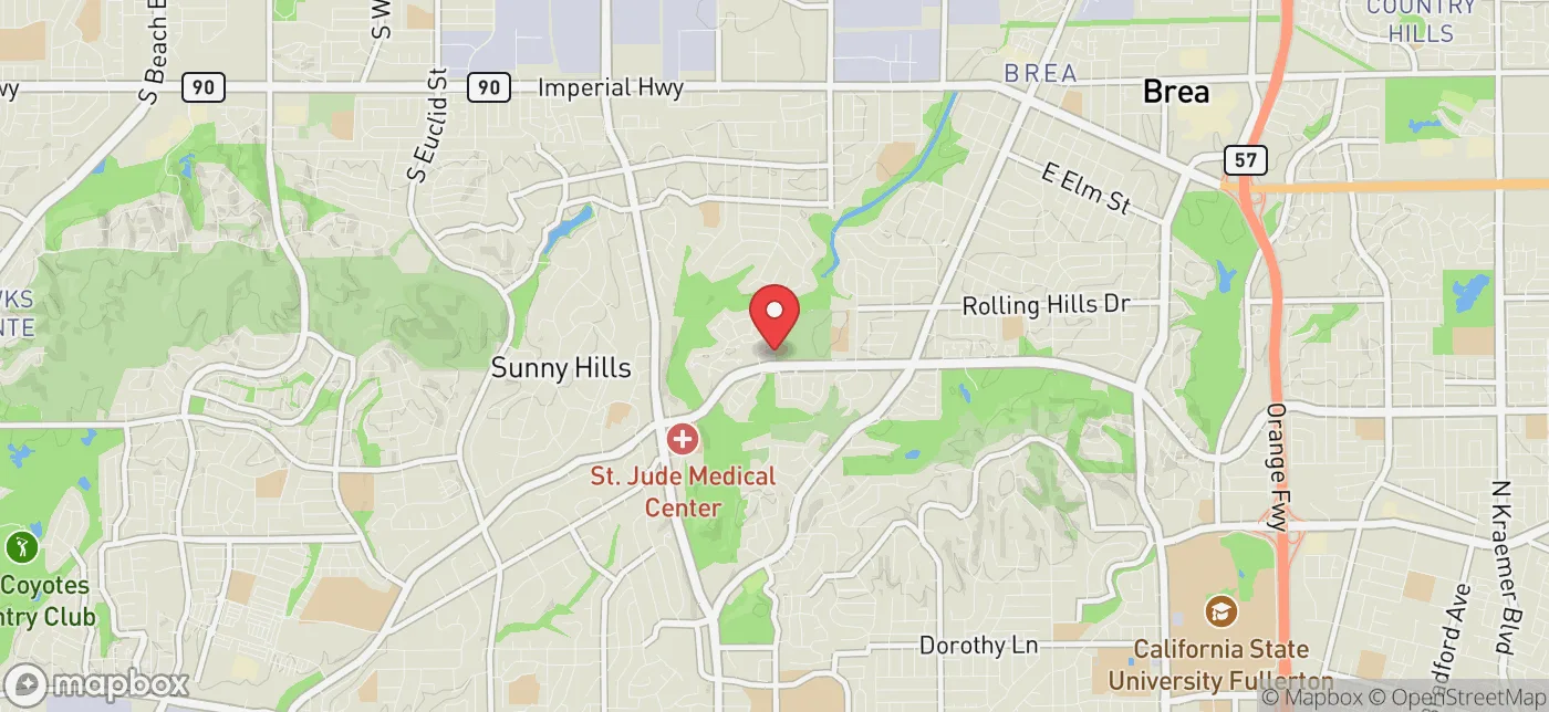 Pickup location near Eastvale, California