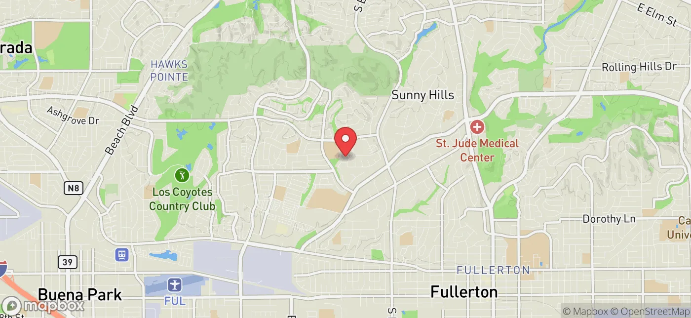 Pickup location near Eastvale, California