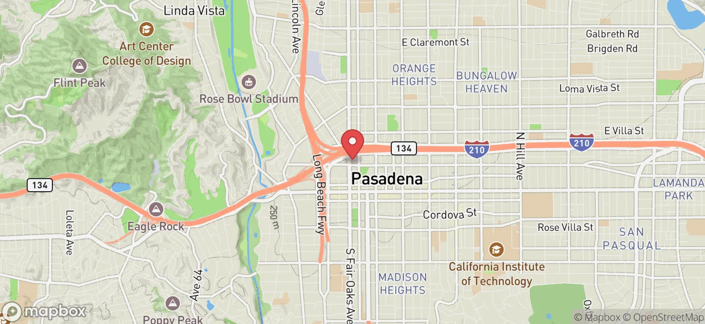 Pickup location near GLENDALE, California