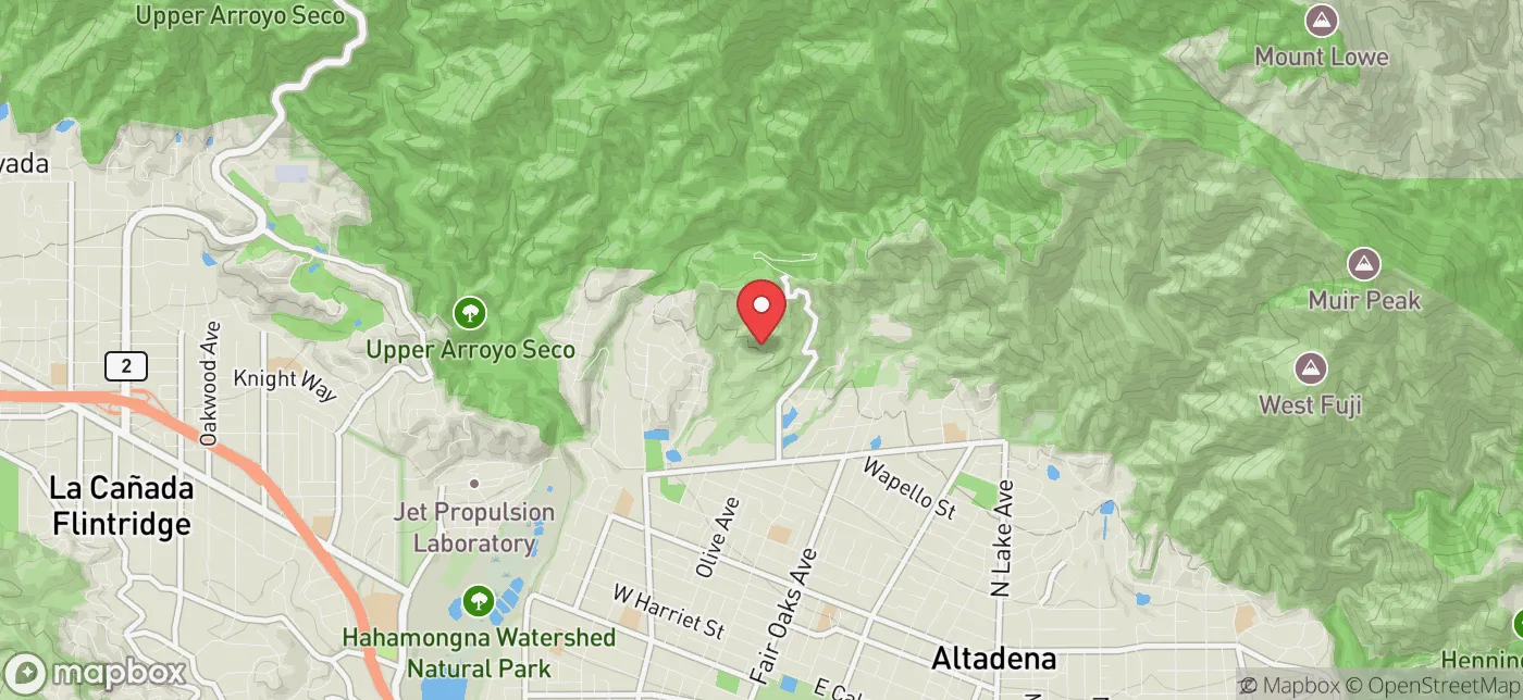 Pickup location near Los Angeles, California