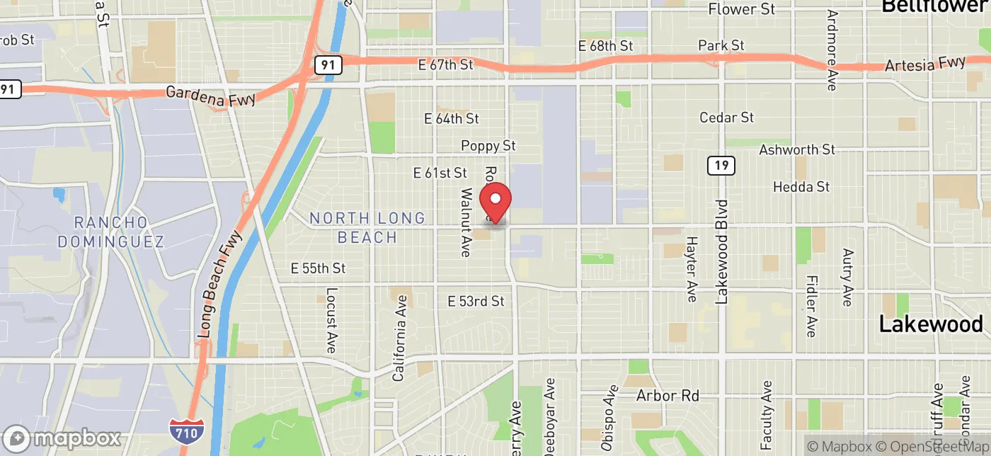 Pickup location near Los Angeles, California