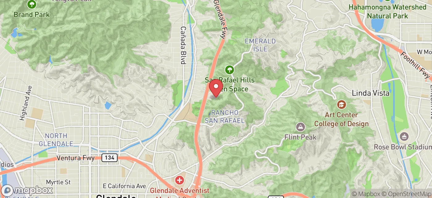 Pickup location near GLENDALE, California