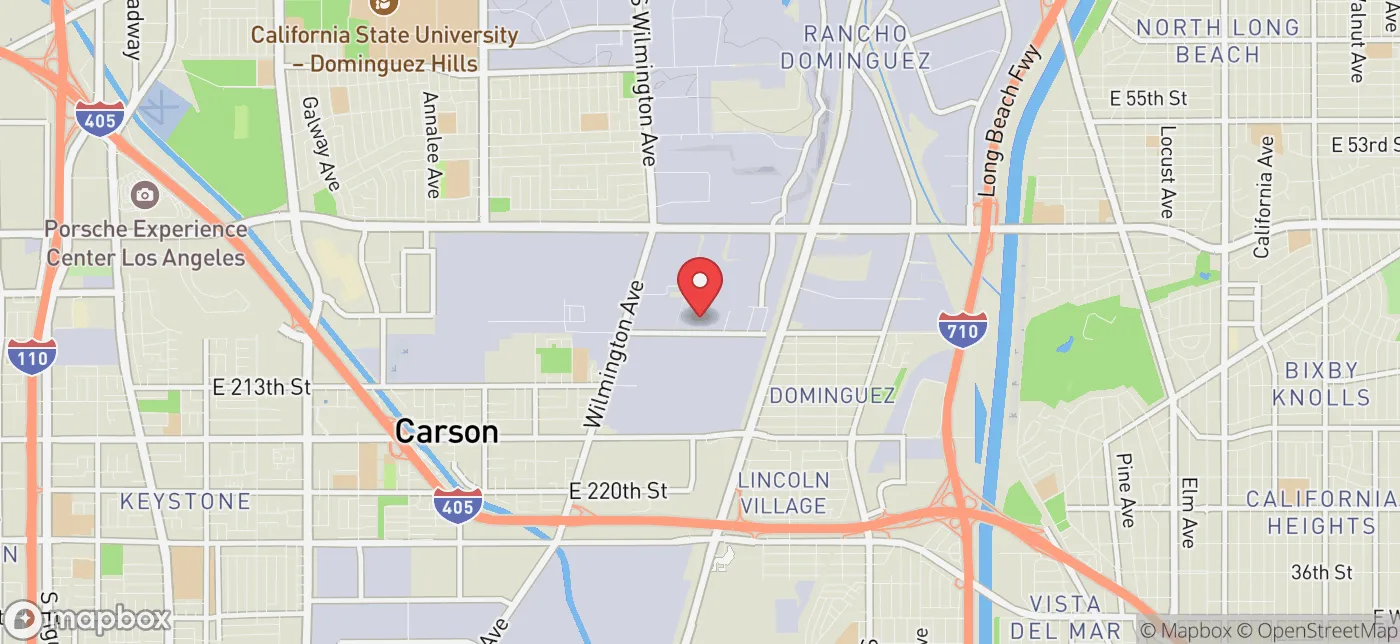 Pickup location near Orange, California