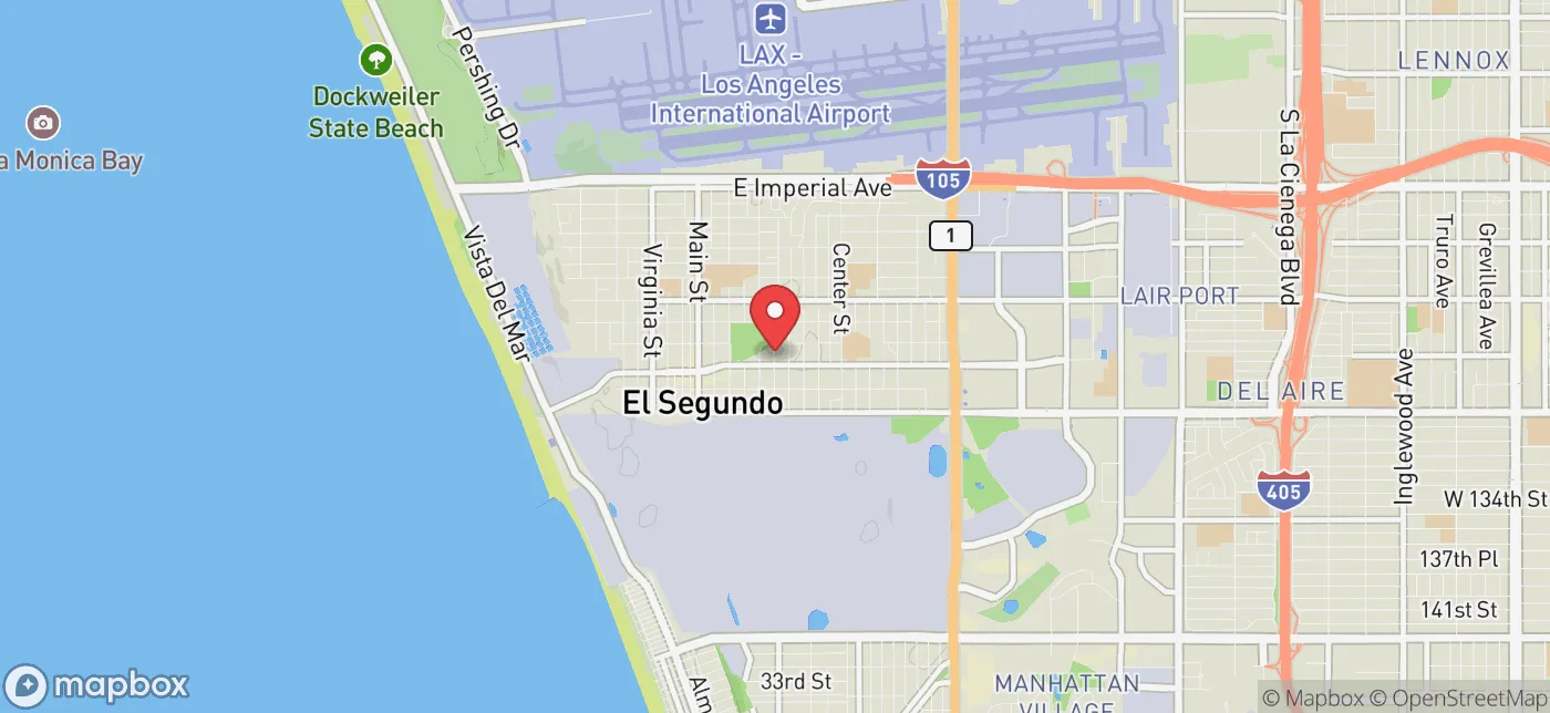 Pickup location near Los Angeles, California