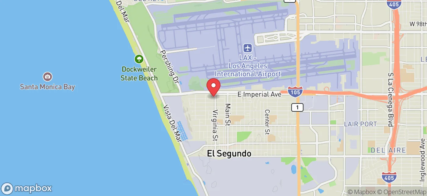 Pickup location near Los Angeles, California