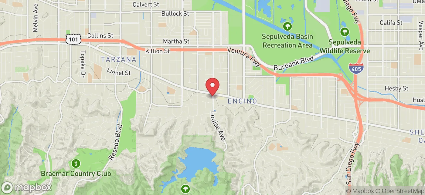 Pickup location near Los Angeles, California