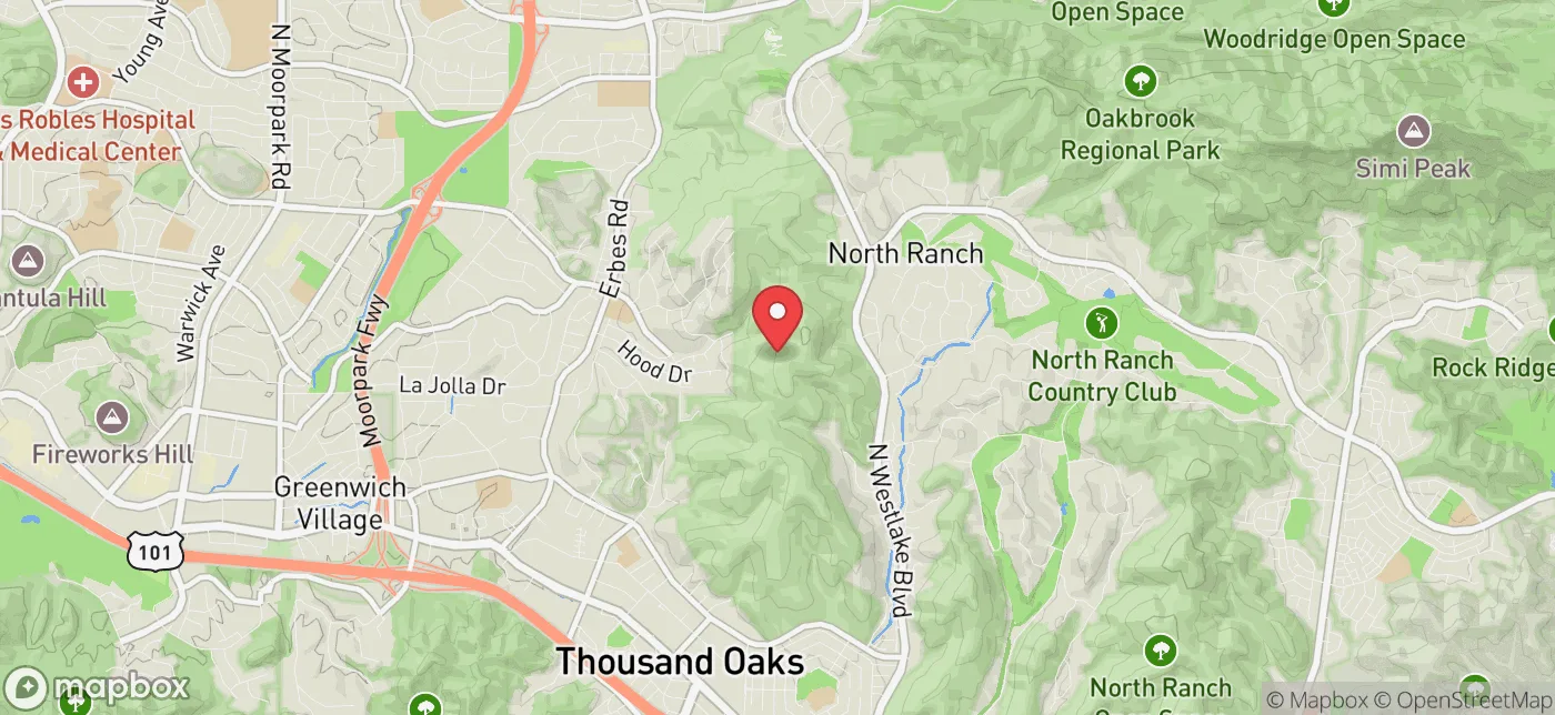 Pickup location near Los Angeles, California