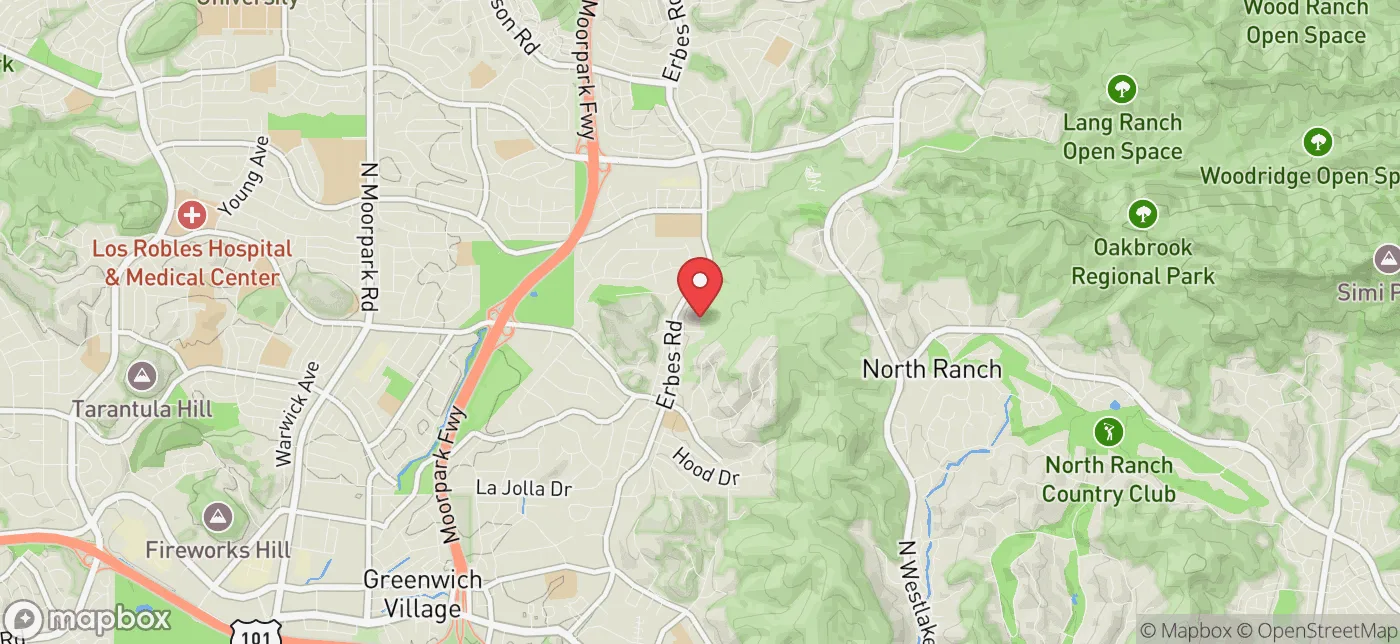 Pickup location near Simi Valley, California