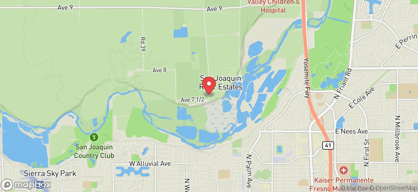 Pickup location near Fresno, California