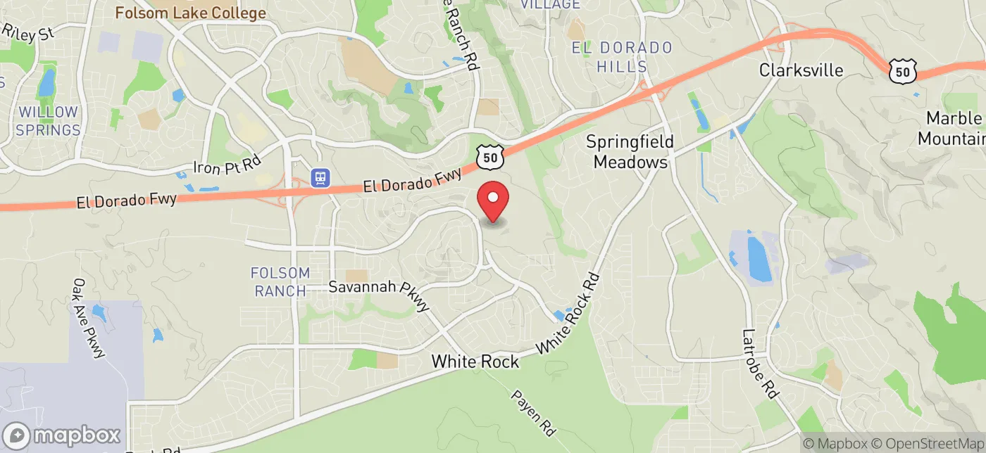 Pickup location near Sacramento, California