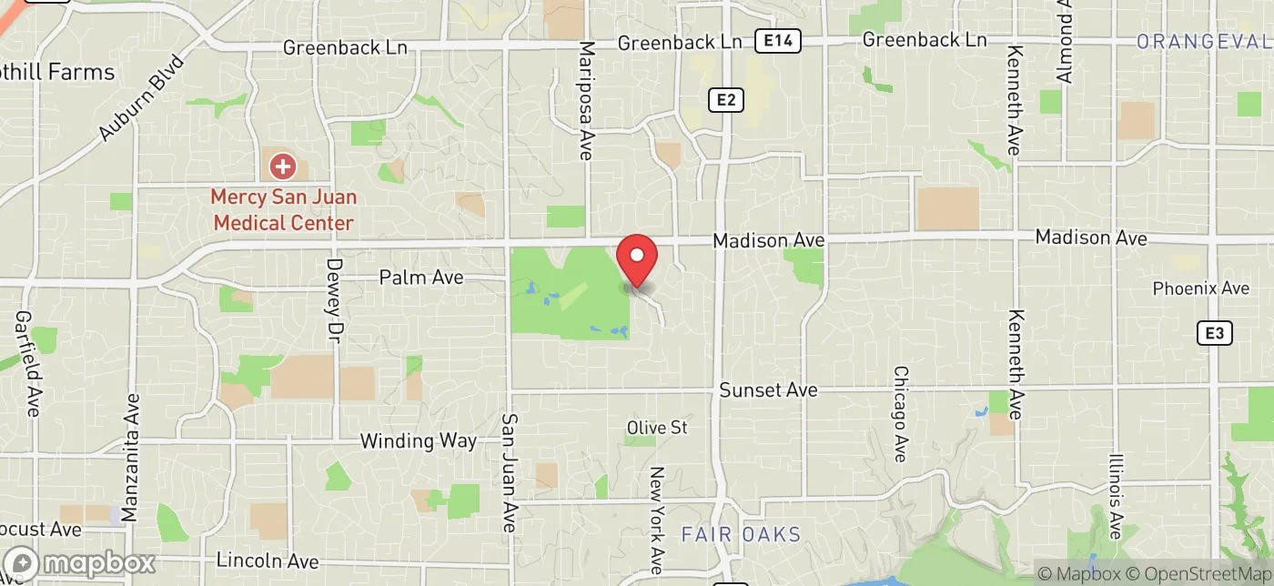 Pickup location near Sacramento, California