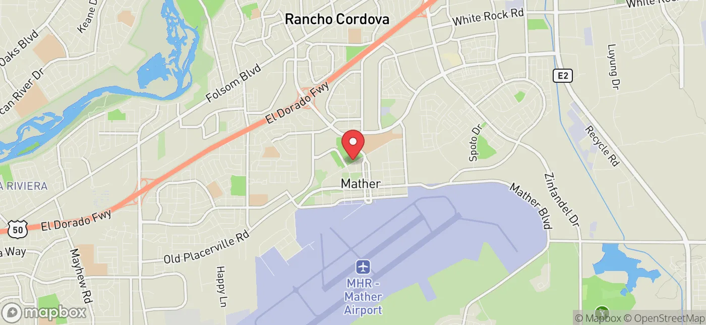 Pickup location near Sacramento, California
